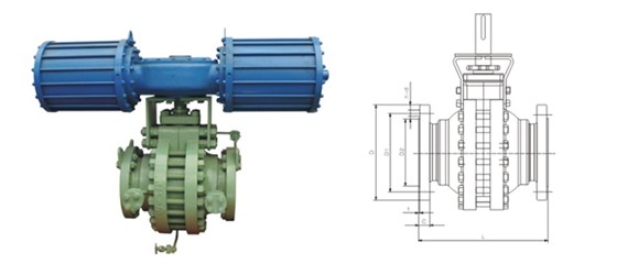 對分式(shi)球閥産品結構圖(tú) 對分式球閥産品(pǐn)結構圖