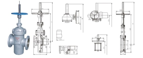 平闆(pan)閘閥産品結構(gòu)圖 平闆閘閥産(chan)品結構圖