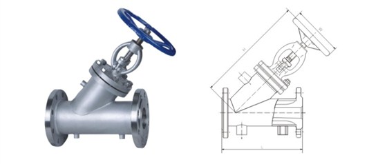 BJ45型保溫截止(zhi)閥産品結構(gòu)圖