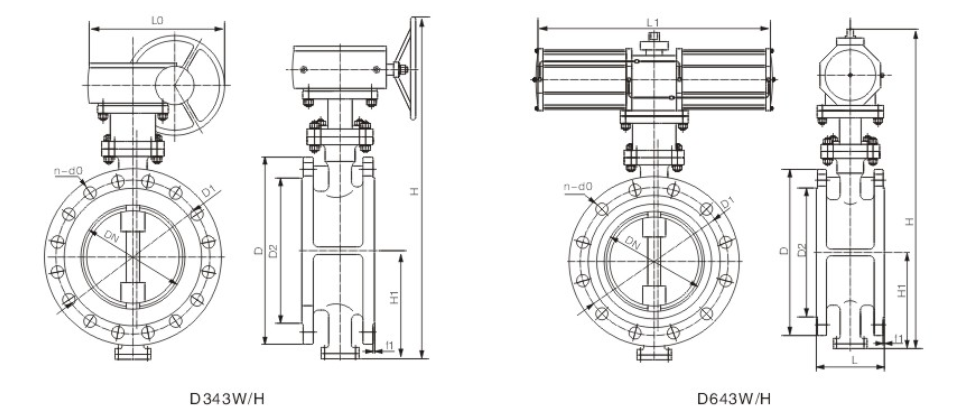 國标三偏(pian)心法蘭連(lian)接蝶閥結(jie)構圖 國标(biāo)三偏心法(fa)蘭連接蝶(dié)閥結構圖(tu)