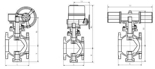 V型球閥(fá)結構圖 V型球閥(fa)結構圖