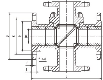 四通球閥結構 四(sì)通球閥結構