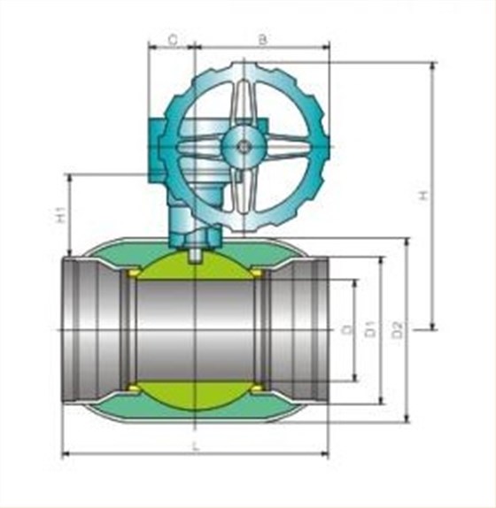 供(gòng)熱全焊接球閥(fa)1-産品結構圖